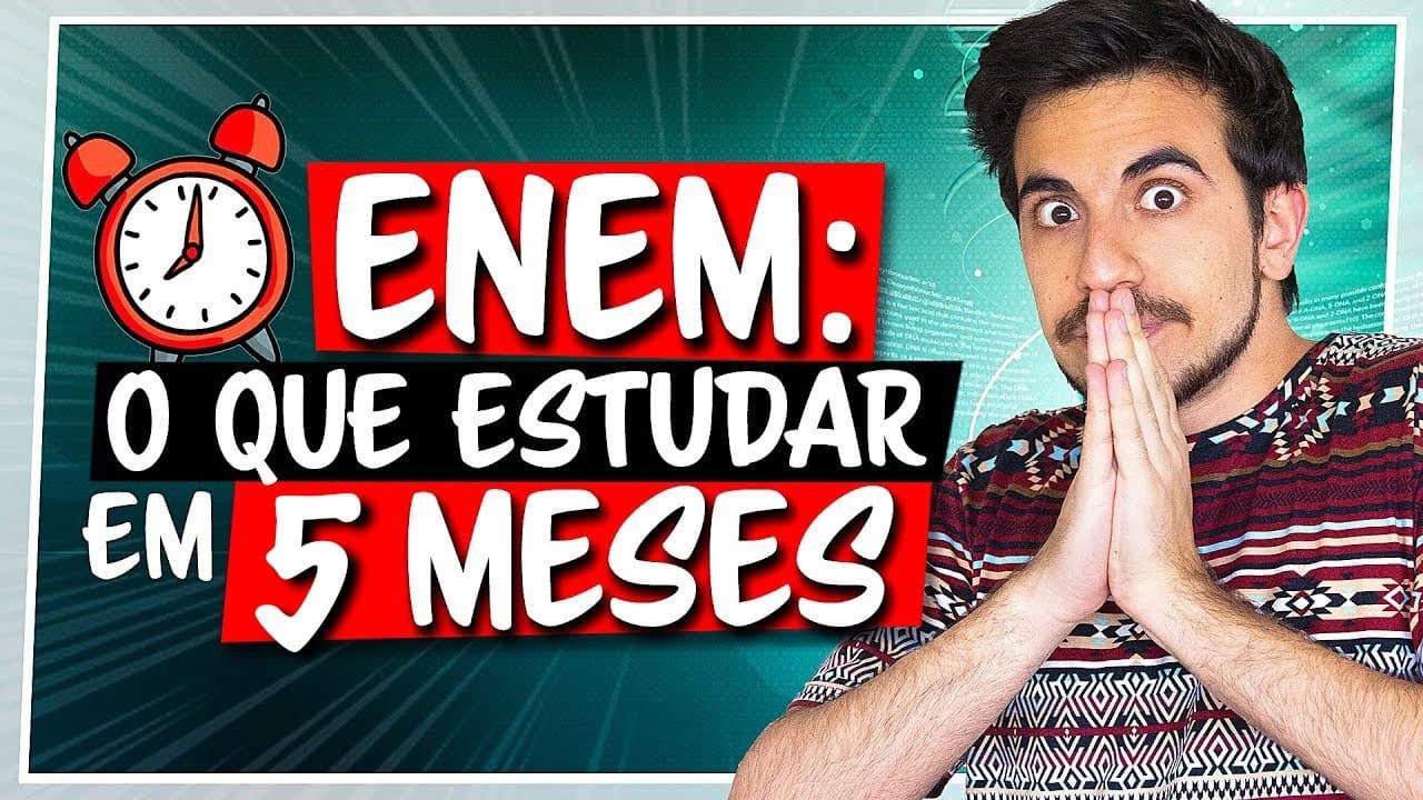 Thumbnail: ⏰ CRONOGRAMA ENEM 5 MESES: Tudo que você PRECISA SABER para o Enem 2022