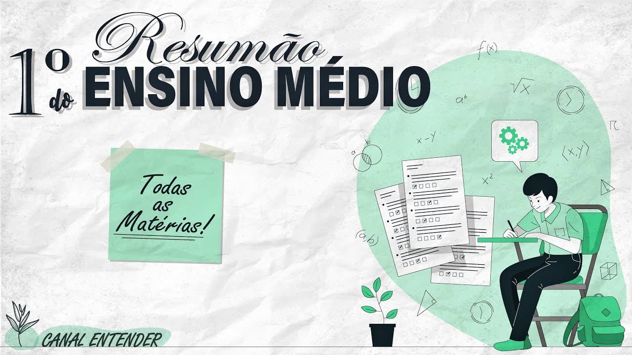 Thumbnail: RESUMÃO 1º Ano do ENSINO MÉDIO - Todas as Matérias