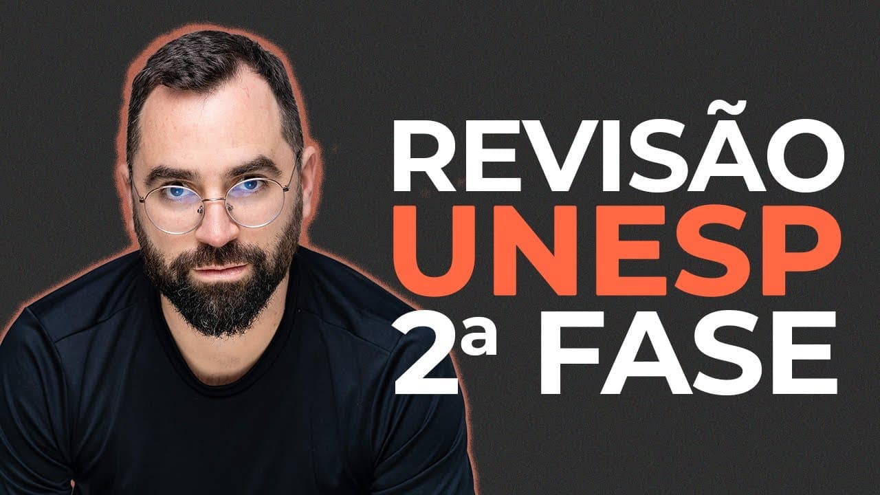 Thumbnail: 🤯 Fiz um SIMULADO para a UNESP: REVISÃO 2ª FASE 2026