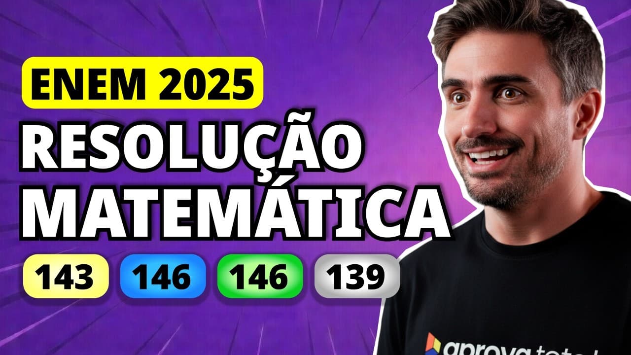 Thumbnail: ENEM 2025 Matemática – Questão 143 | No atletismo, um grande desafio da prova de 100 metros rasos