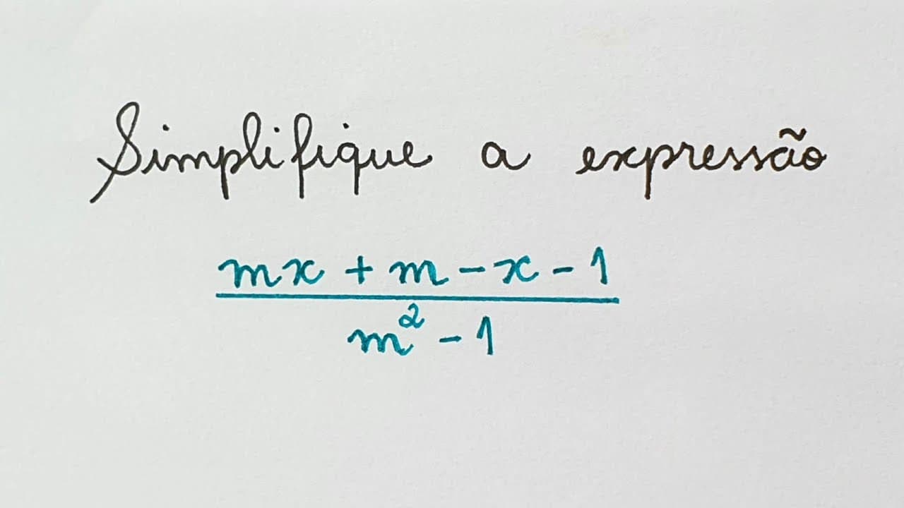 Thumbnail: TEM COMO SIMPLIFICAR ESSA EXPRESSÃO? Professora Angela Matemática