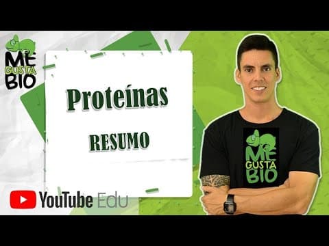 Thumbnail da aula: Proteínas   Resumo Professor Gustavo