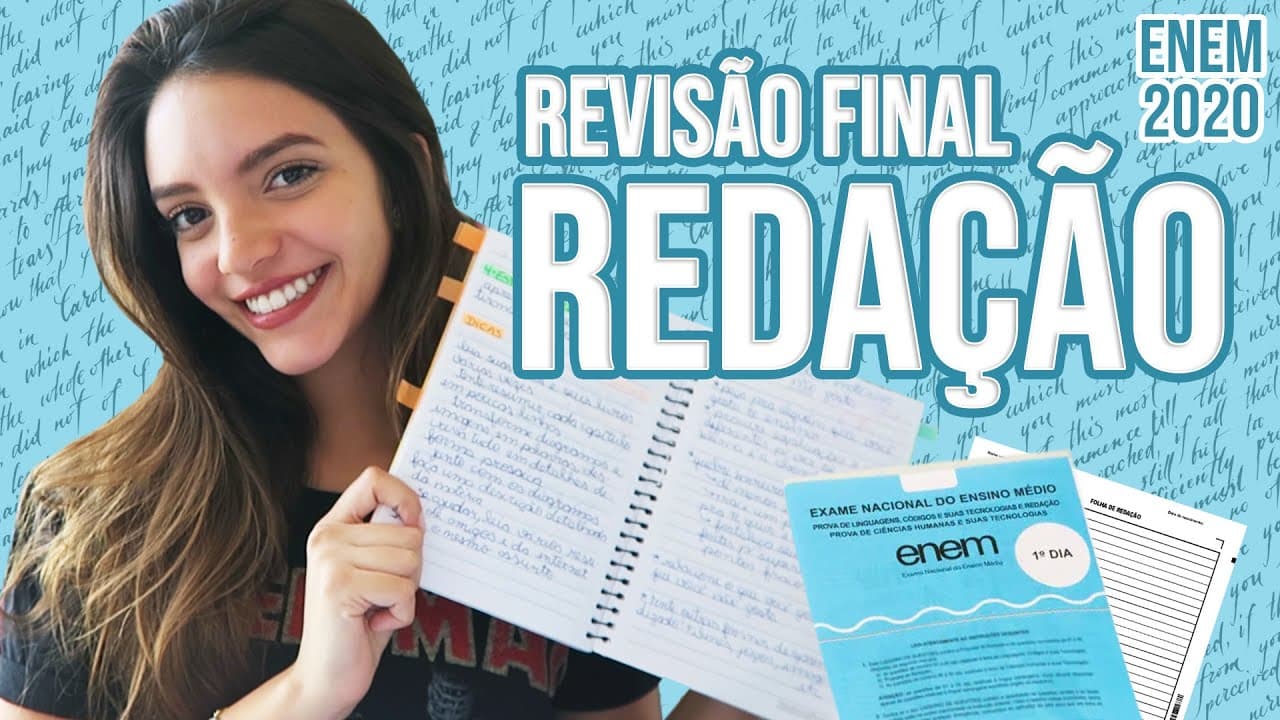 Thumbnail: ⚠️✏️REVISÃO DE REDAÇÃO PARA O ENEM 2020 + DICA DE VESTIBULAR ONLINE! (Débora Aladim)