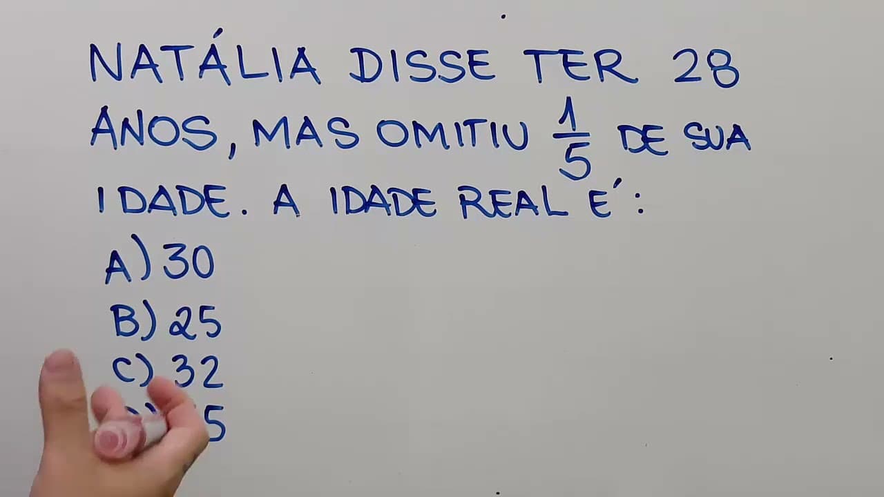 Thumbnail: Probleminha com fração! Consegue resolver?