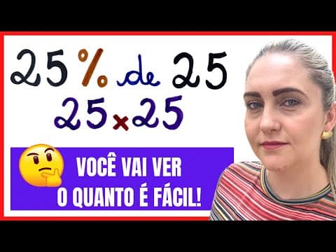 Thumbnail da aula: PORCENTAGEM % !!! Quando o macete não funciona.