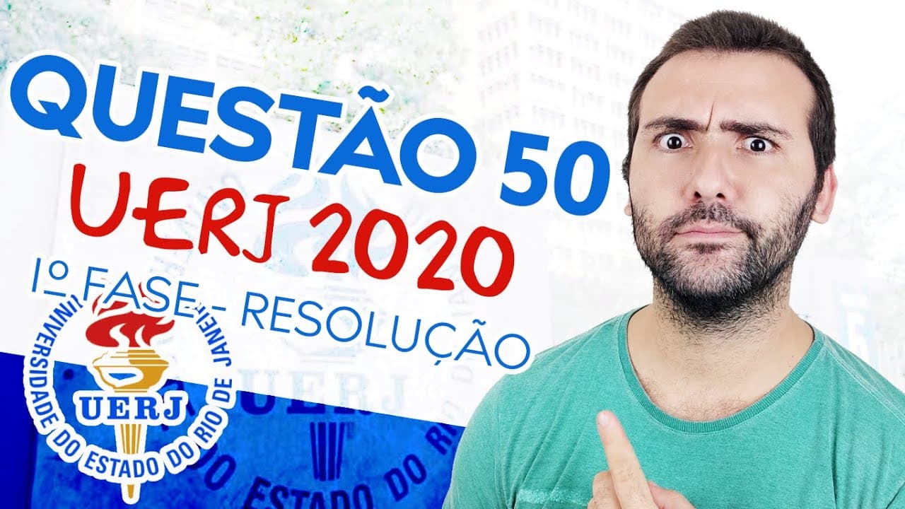 Thumbnail: UERJ 2020 - QUESTÃO 50 DE GEOGRAFIA - RESOLUÇÃO 1° EXAME DE QUALIFICAÇÃO