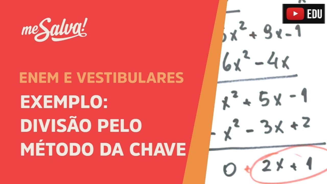 Thumbnail: Me Salva! PLN05 - Polinômios - Exemplo: divisão pelo método da chave