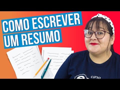 Thumbnail da aula: COMO ESCREVER UM RESUMO NA REDAÇÃO DO VESTIBULAR?