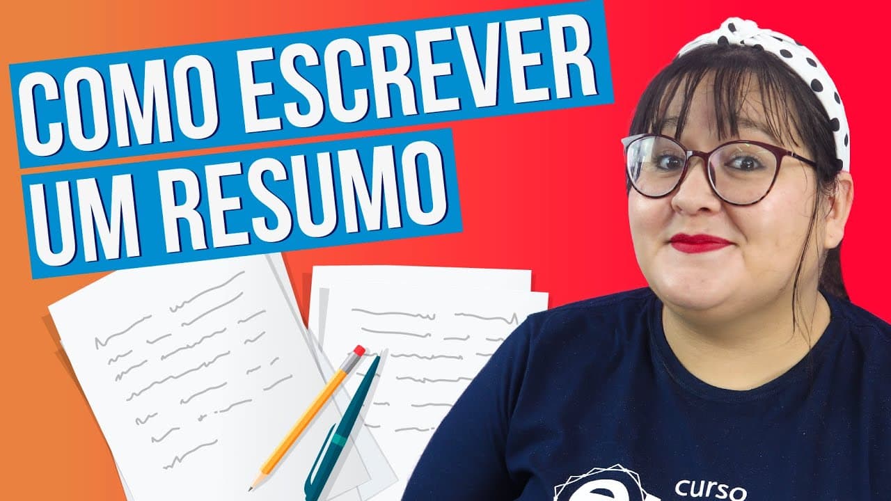 Thumbnail: COMO ESCREVER UM RESUMO NA REDAÇÃO DO VESTIBULAR?
