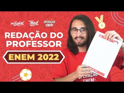 Thumbnail da aula: Redação ENEM 2022 | Prof. NOTA 1.000 | | GABARITO | Me Salva! ENEM 2022 #mesalvanoenem