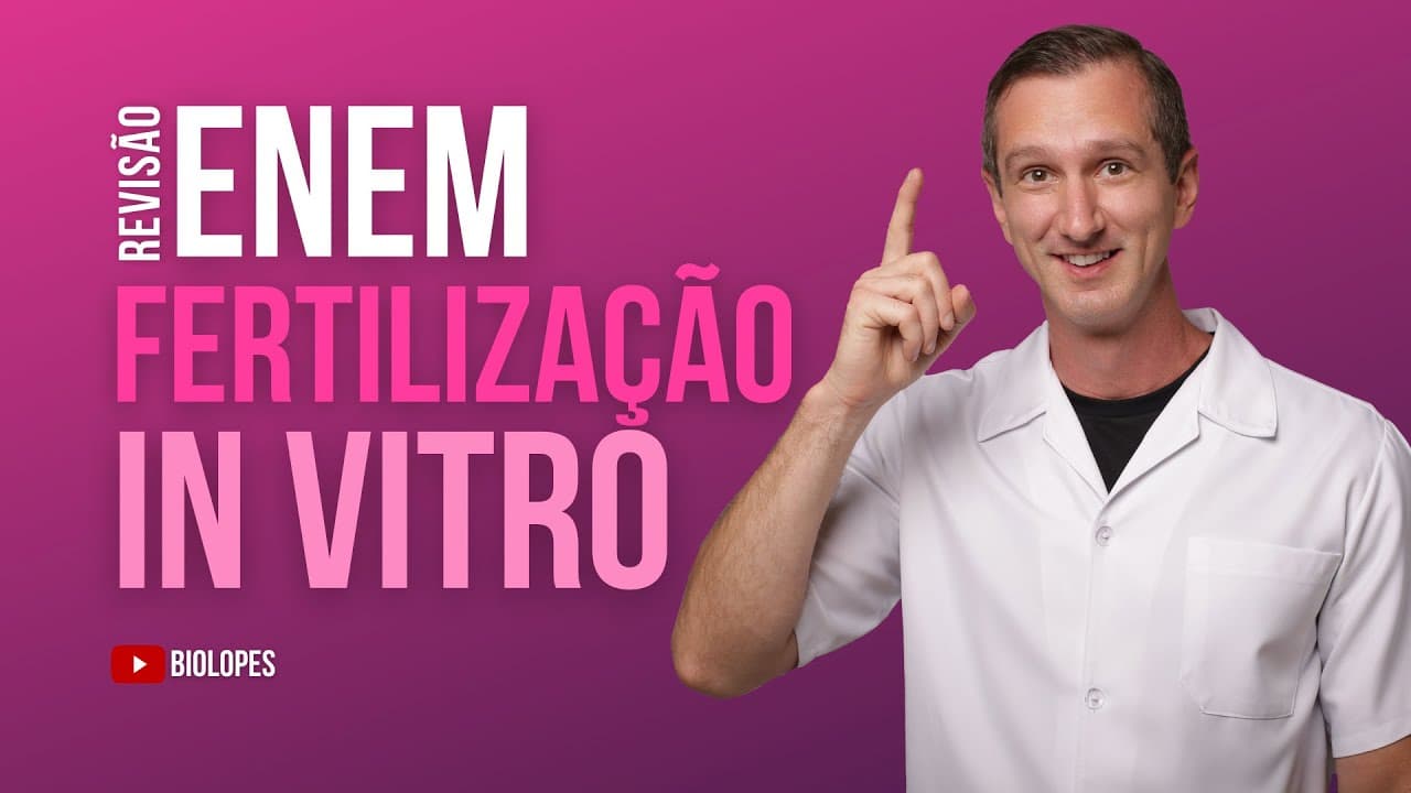 Thumbnail: ENEM 2023 - Na fertilização in vitro, espermatozoides são adicionados aos gametas femininos...
