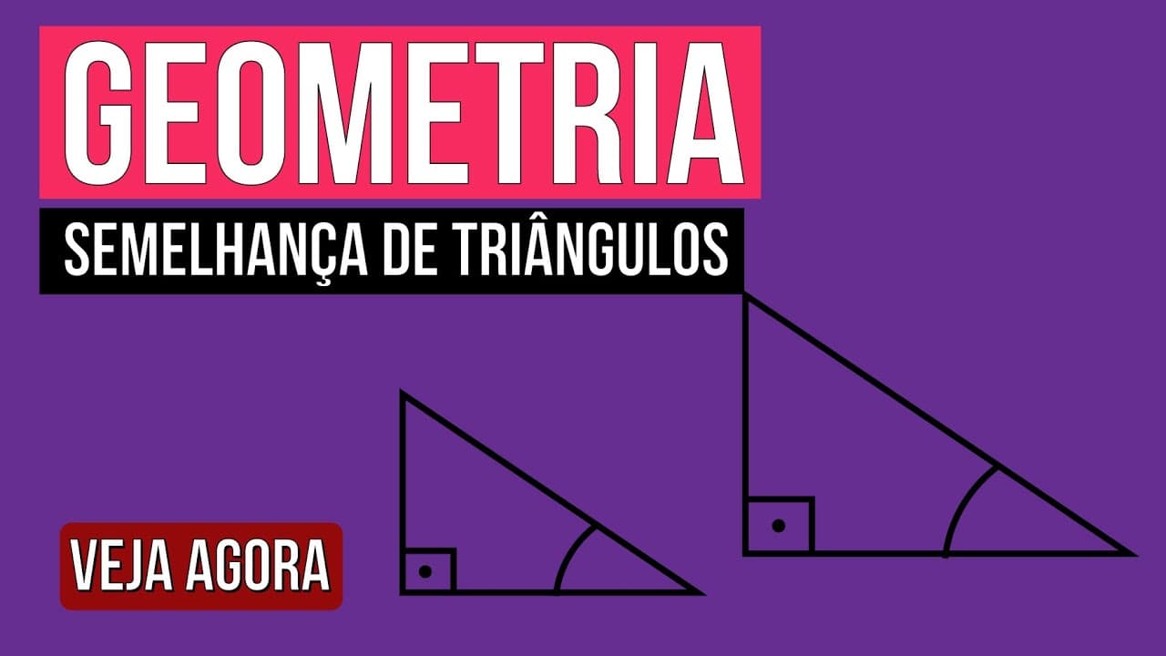 Thumbnail: GEOMETRIA: semelhança de triângulos | Matemática para o Enem | Lucas Borguezan