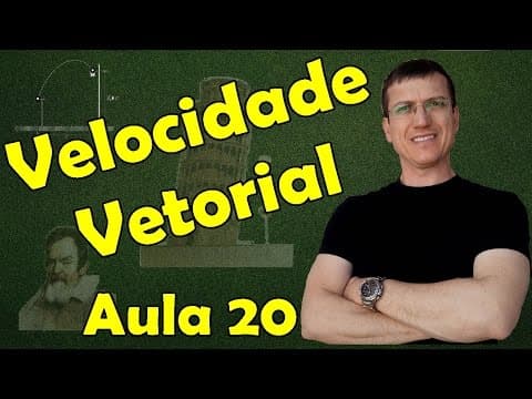 Thumbnail da aula: Velocidade Vetorial - CINEMÁTICA - Aula 20 - Prof. Marcelo Boaro