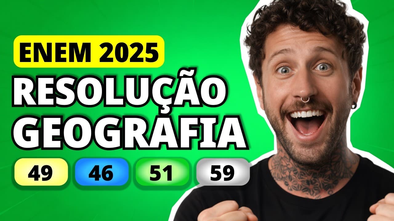 Thumbnail: ENEM 2025 GEOGRAFIA – Questão 49 | Macedônia do Norte Acordo entra em vigor e país muda oficialmente