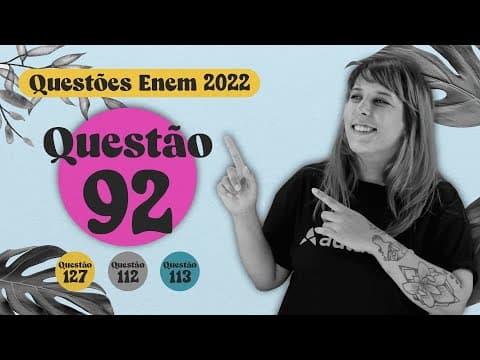 Thumbnail da aula: ENEM 2022 I Eletroquímica I Questão 92