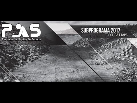 Thumbnail da aula: PAS Subprograma 2017 - Terceira Etapa
