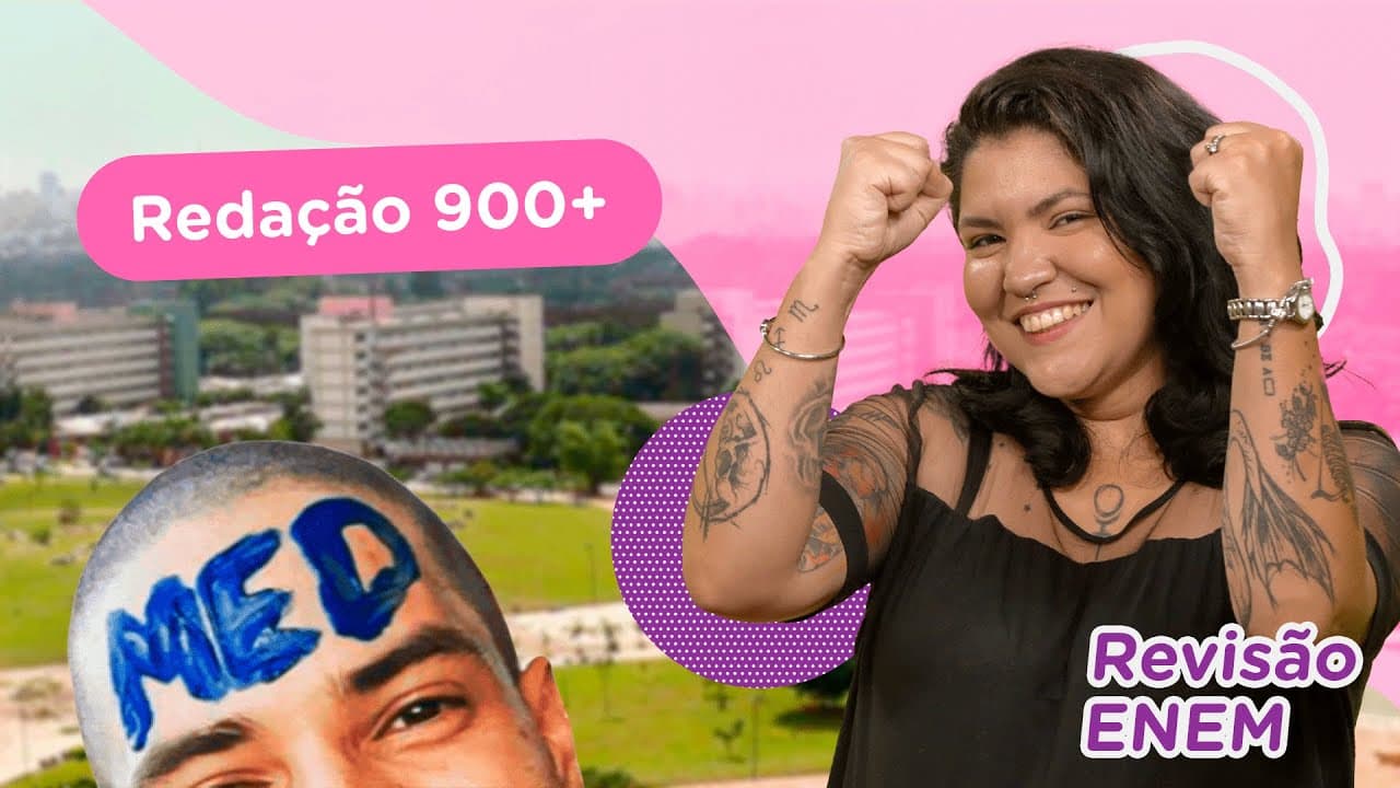 Thumbnail: Estrutura de uma Redação 900+ | Redação | Revisão Enem