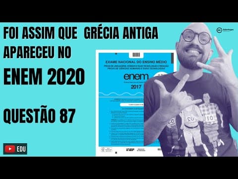 Thumbnail da aula: QUESTÃO 87 CADERNO AZUL | ENEM 2020 | HISTÓRIA