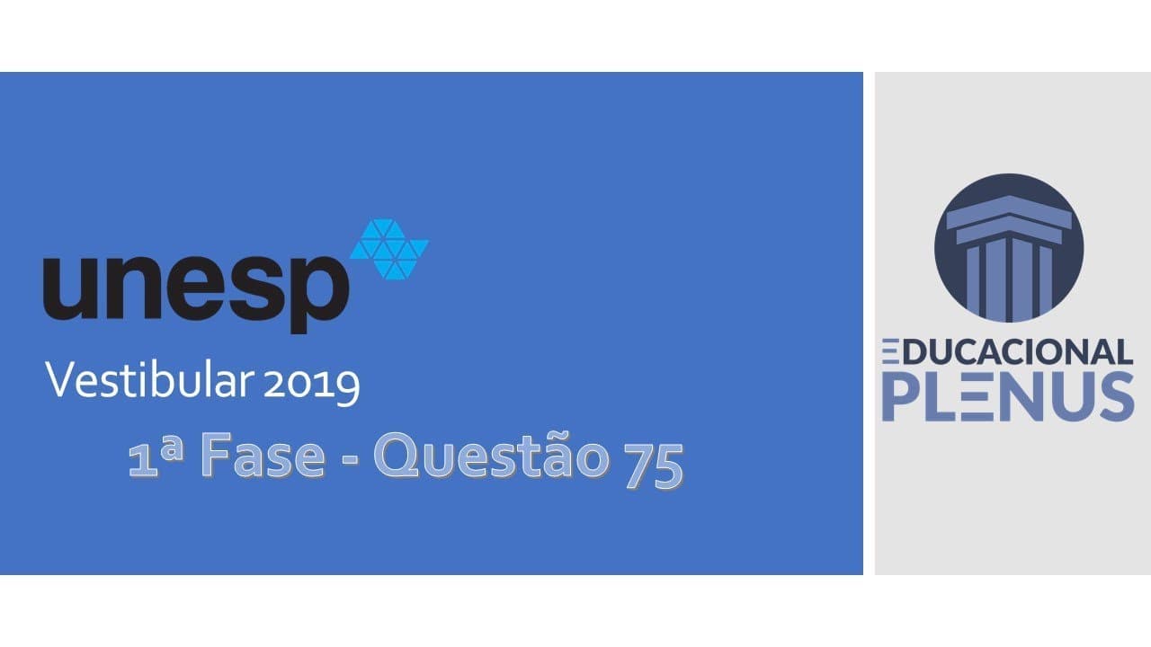 Thumbnail: UNESP 2019 - 1ª Fase - Q.75