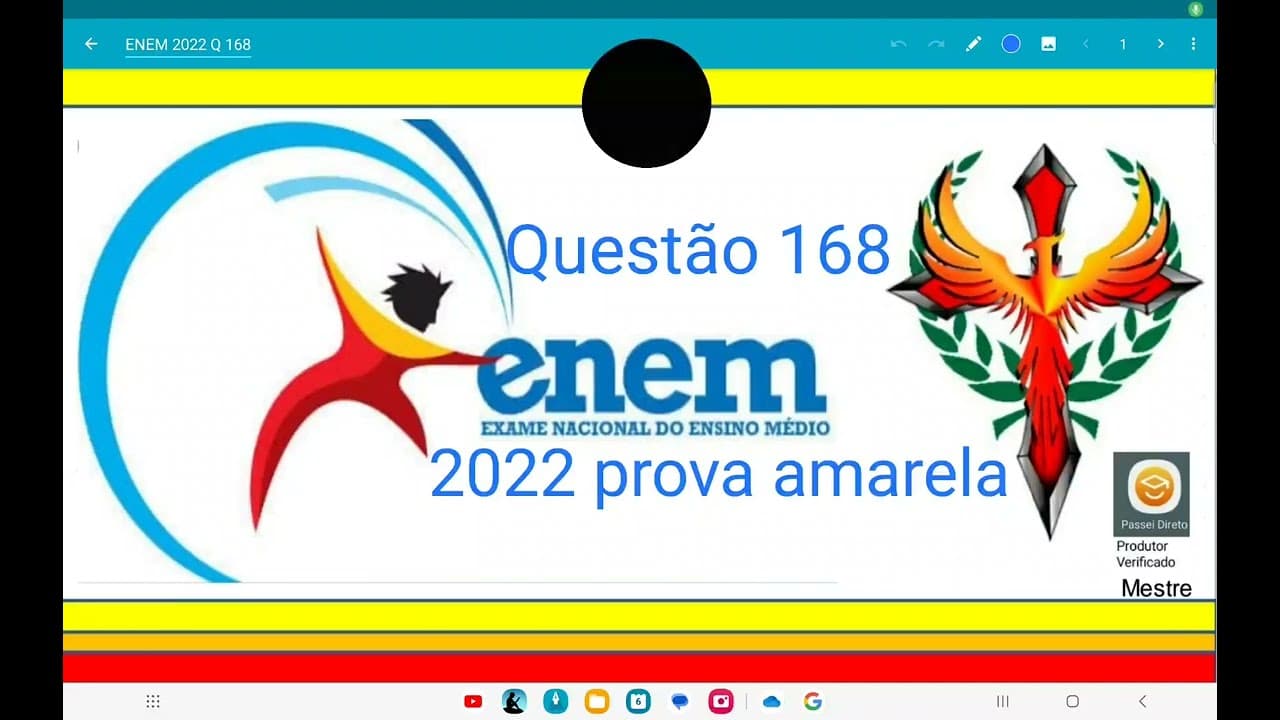 Thumbnail: ENEM 2022 questão 168, Uma instituição de ensino superior ofereceu vagas em um processo seletivo