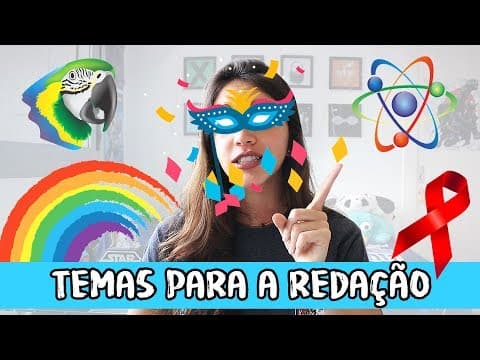 Thumbnail da aula: ÚLTIMO VÍDEO DE TEMAS ATÉ O ENEM 2018 - Débora Aladim