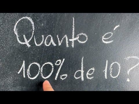 Thumbnail da aula: 🤯 Quanto é 100% de 10? Você sabe calcular PORCENTAGEM? | Vou te BUGAR na Matemática