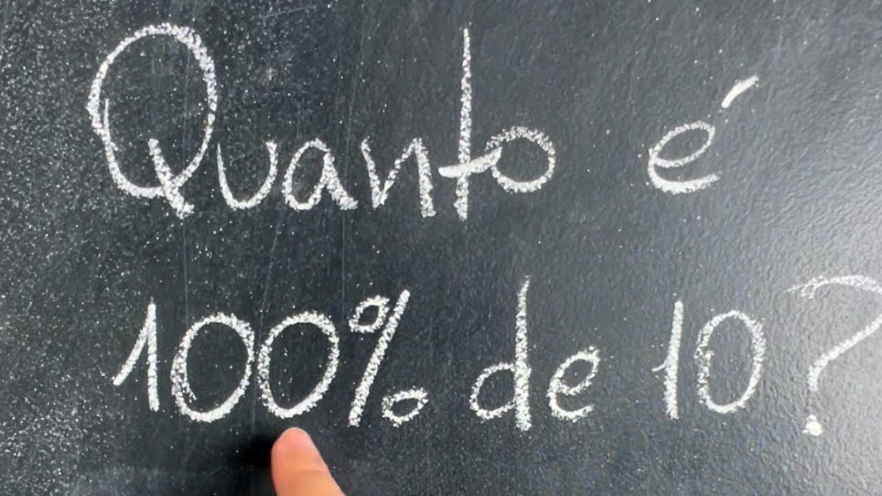 Thumbnail: 🤯 Quanto é 100% de 10? Você sabe calcular PORCENTAGEM? | Vou te BUGAR na Matemática
