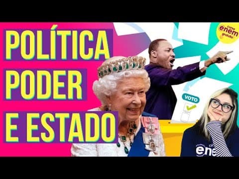Thumbnail da aula: POLITICS, POWER AND STATE | Sociology Summary for the Enem. Professor Heloísa Domingues