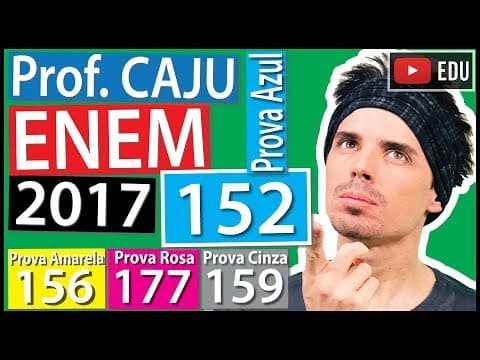 Thumbnail da aula: [ENEM 2017] 152 📘 INTERPRETAÇÃO DE GRÁFICOS A água para o abastecimento de um prédio é armazenada