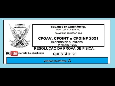 Thumbnail da aula: Resolução da prova de FÍSICA – AFA – 2021. Questão:20.