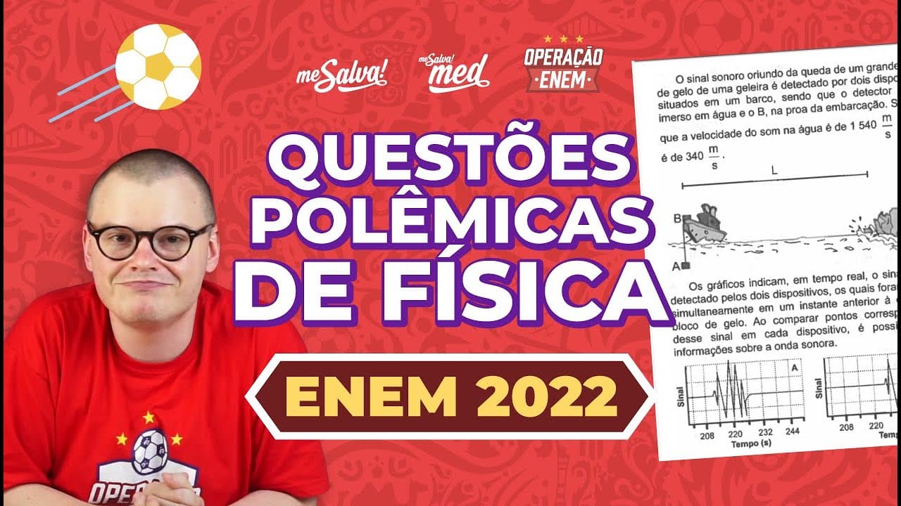 Thumbnail: Resumo da prova de física no ENEM 2022 - #mesalvanoenem