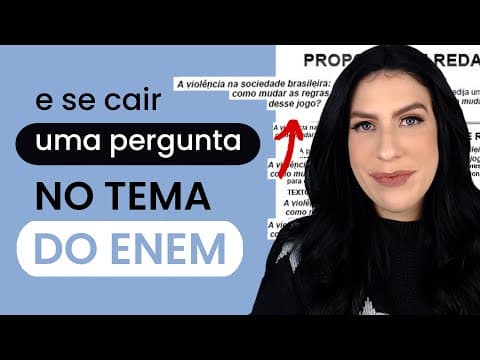 Thumbnail da aula: E se a proposta de redação no ENEM for uma pergunta?