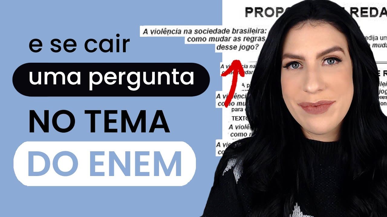 Thumbnail: E se a proposta de redação no ENEM for uma pergunta?