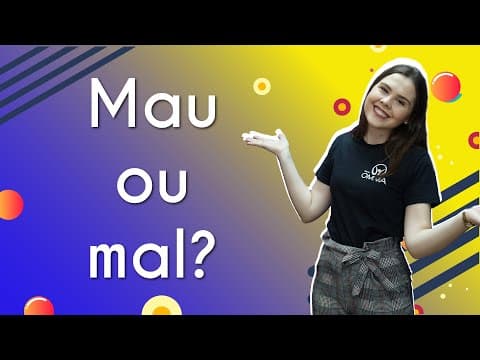 Thumbnail da aula: Mau ou mal? - Brasil Escola