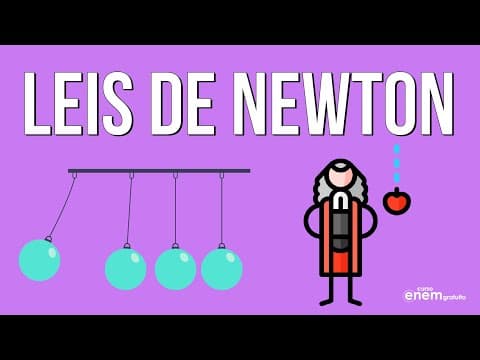 Thumbnail da aula: AS TRÊS LEIS DE NEWTON | Resumo de Física para o Enem