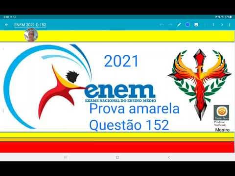 Thumbnail da aula: ENEM 2021 prova amarela Questão 152, pintando o container ampliado