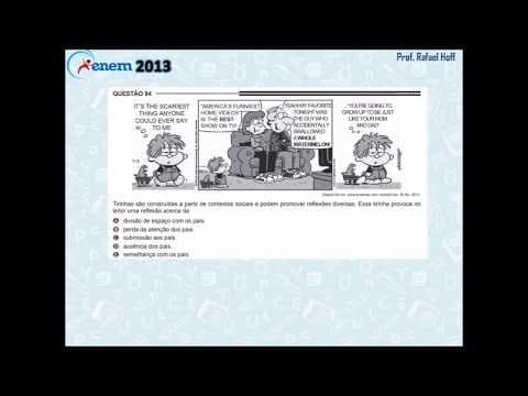 Thumbnail da aula: Inglês Enem 2013 PPL: compreensão de tirinha (reflexão).