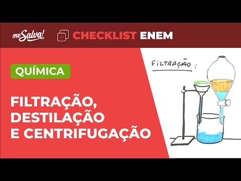 Thumbnail da aula: Separação de Misturas II - Química | Checklist ENEM | Me Salva!