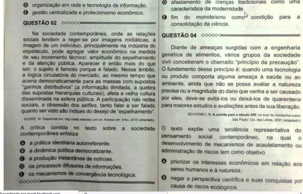 Thumbnail: Professor Felipe Rocha  sociologia  Enem 2015  caderno amarelo Ciências Humanas   Questão 2