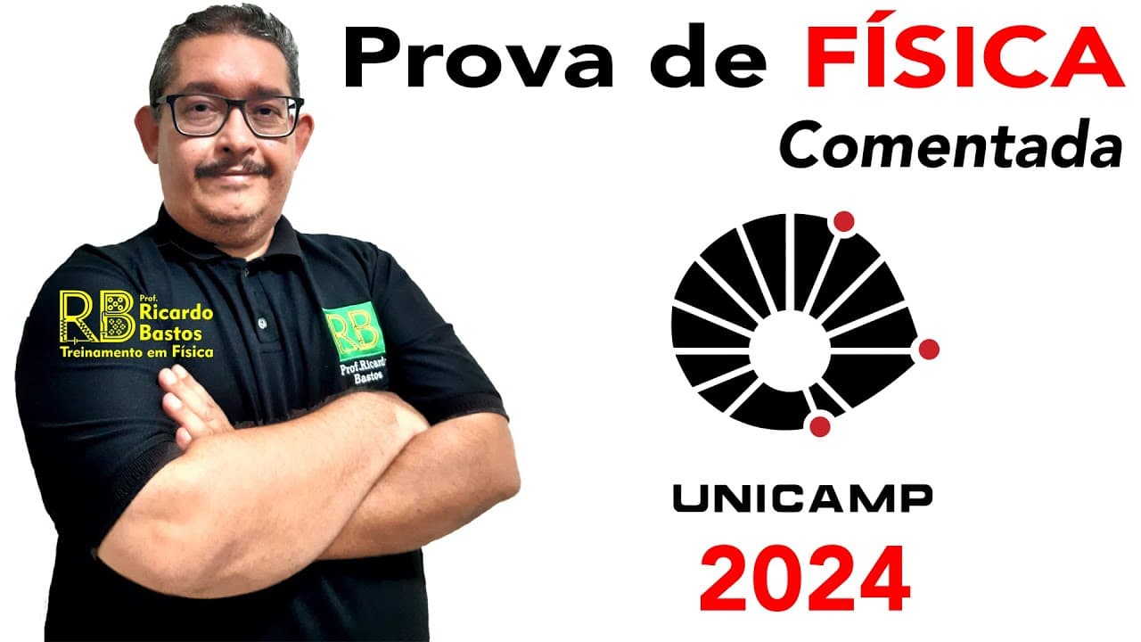 Thumbnail: UNICAMP 2024 |1a fase | Comentário da prova de Física