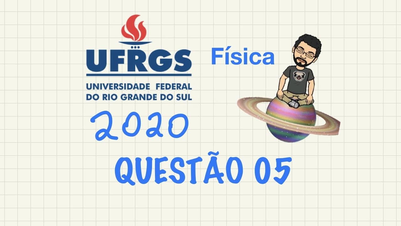 Thumbnail: UFRGS  2020 - Física - Questão 05 - Resolvida