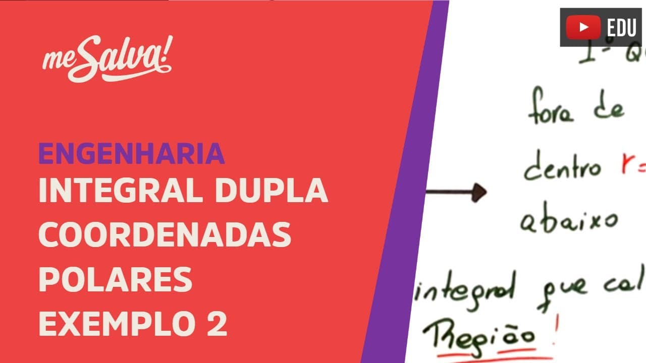 Thumbnail: Me Salva! ITD08 - Integral Dupla - Coordenadas polares exemplo 2