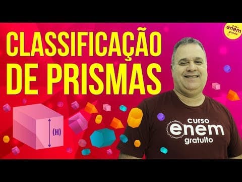 Thumbnail da aula: CLASSIFICAÇÃO DE PRISMAS | Resumo de Matemática para o Enem