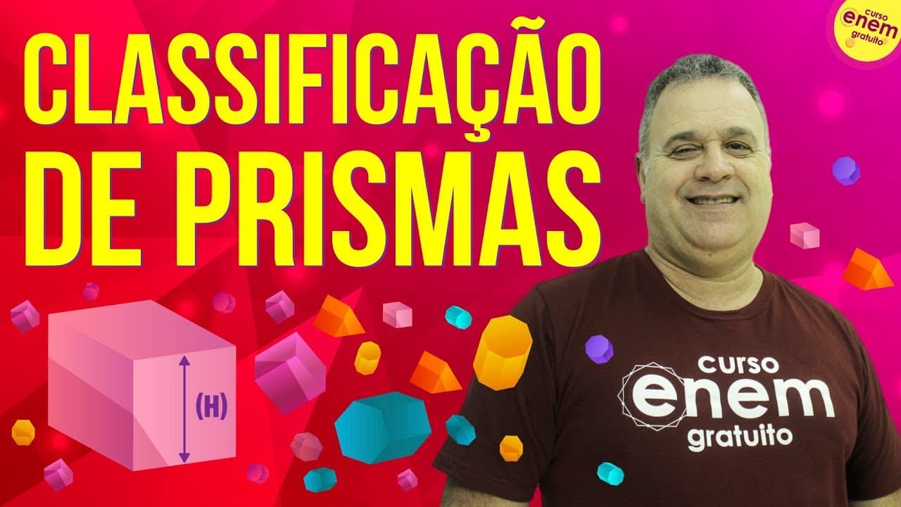 Thumbnail: CLASSIFICAÇÃO DE PRISMAS | Resumo de Matemática para o Enem