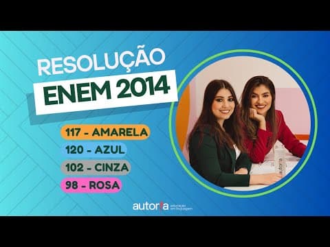 Thumbnail da aula: Enem 2014 - Autoria Linguagem - Questão 117 | Linguagens, prova amarela
