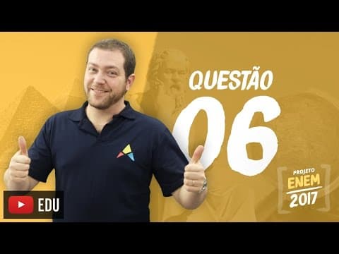 Thumbnail da aula: Enem 2016 - Ciências Humanas | Questão 06 (Caderno Branco)