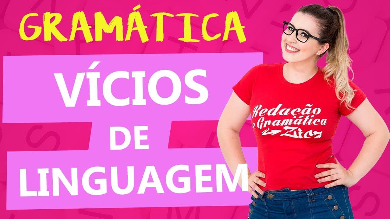 Thumbnail: VÍCIOS DE LINGUAGEM - AULA COMPLETA - Aula 3 - Profa. Pamba - Curso de Estilística