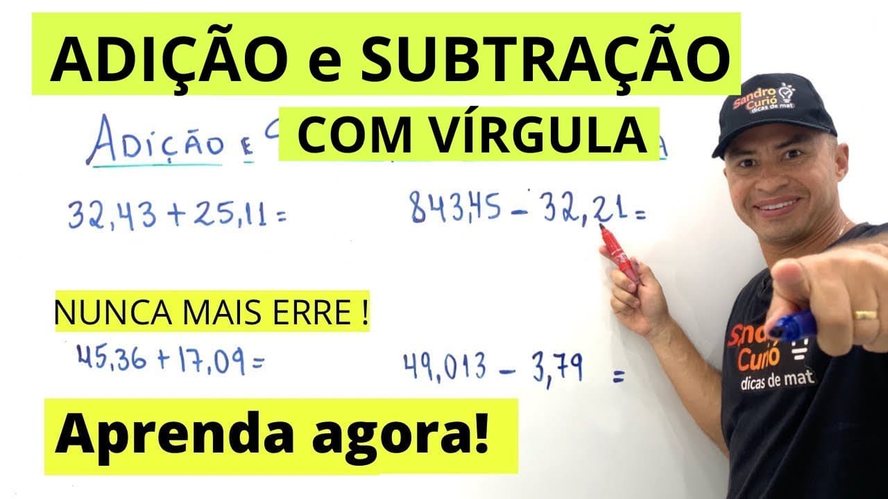 Thumbnail: Adição e Subtração com Vírgula