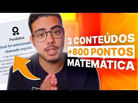 Thumbnail da aula: O QUE MAIS CAI EM MATEMÁTICA NO ENEM 2025
