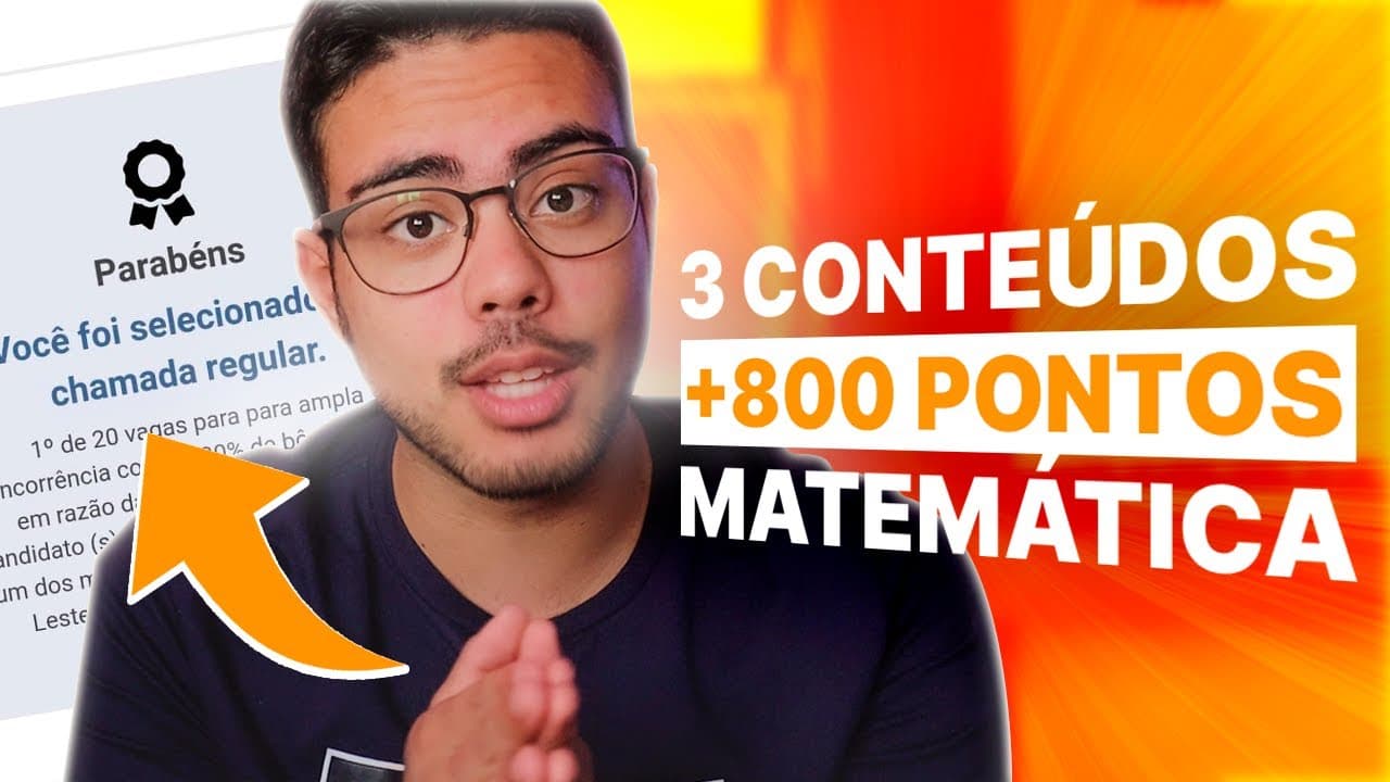 Thumbnail: O QUE MAIS CAI EM MATEMÁTICA NO ENEM 2025